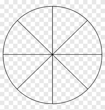 Circle With Eight Equal Sections PNG