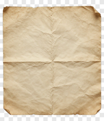 Wrinkled Vintage Paper PNG