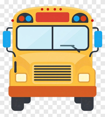 Cartoon School Bus PNG