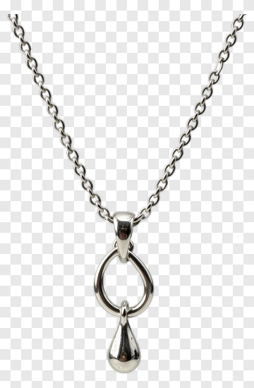Silver Pendant Necklace PNG