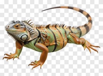 Colorful Iguana PNG