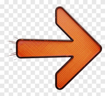 Orange Arrow Sign PNG