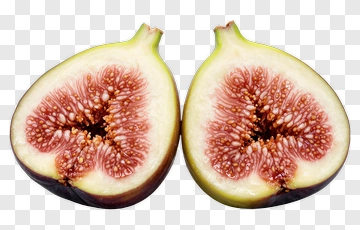 Fresh Sliced Fig PNG