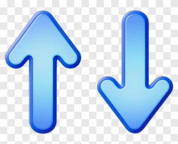 Blue Up And Down Arrows PNG