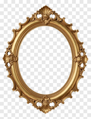 Vintage Ornate Gold Frame PNG