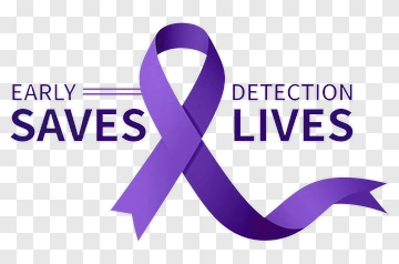 Early Detection Saves Lives Ribbon PNG