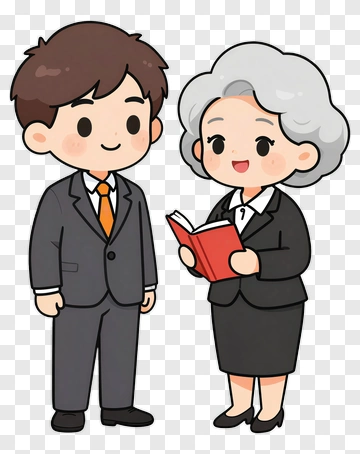 Cartoon Business Team Interacting With A Book PNG