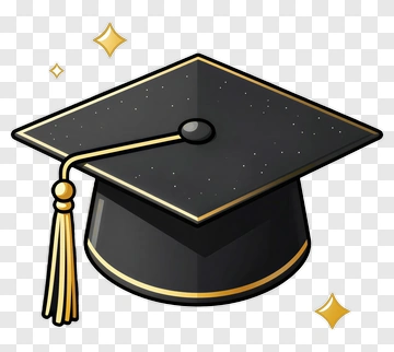Graduation Cap With Sparkles PNG