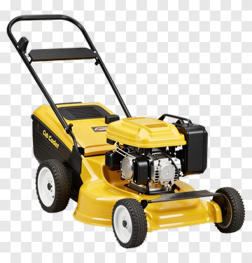 Yellow Lawn Mower PNG