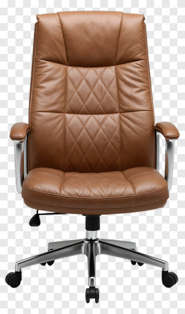 Brown Executive Office Chair PNG