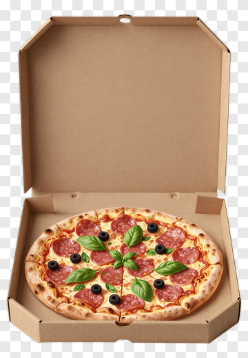 Pizza In A Takeout Box PNG