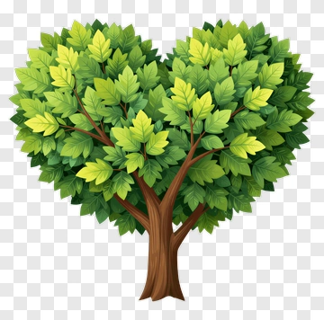 Heart-Shaped Tree PNG