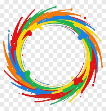 Colorful Splash Circle PNG
