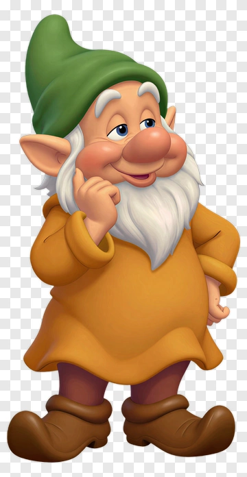 Cartoon Gnome Thinking PNG