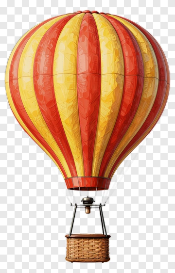 Colorful Hot Air Balloon PNG