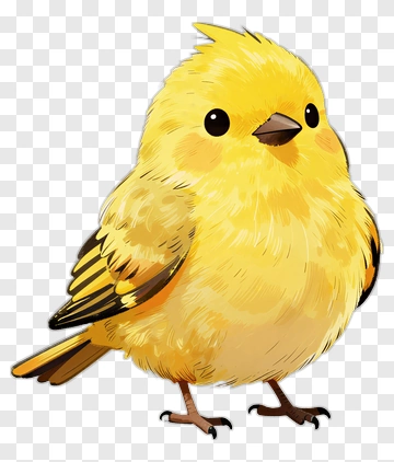 Cartoon Yellow Bird PNG