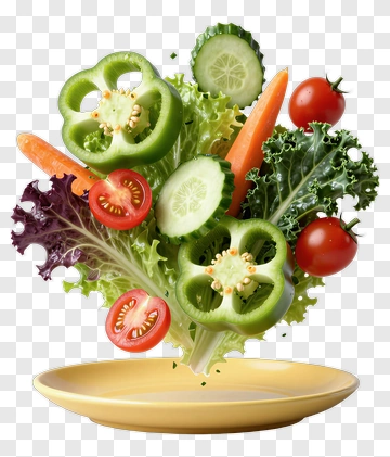 Fresh Salad With Colorful Vegetables PNG