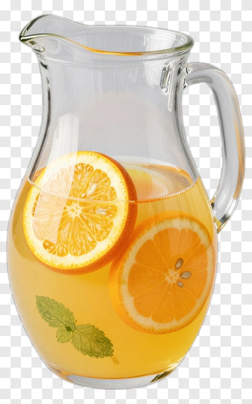Glass Pitcher Filled With Lemonade And Mint Leaves PNG