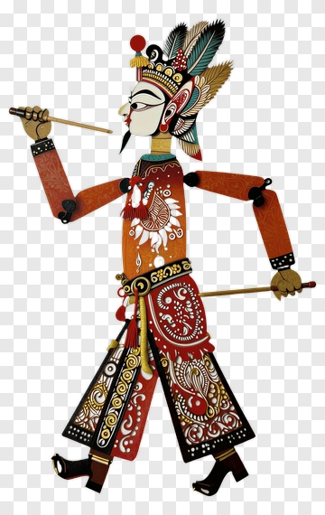 Traditional Indonesian Puppet Character PNG