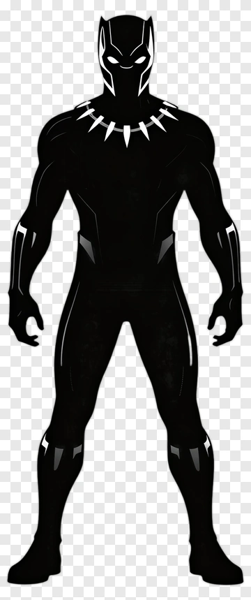 Black Panther Character Illustration PNG