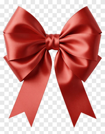 Red Ribbon Bow PNG