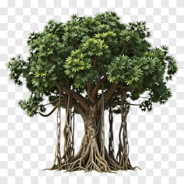 Realistic Tree With Dense Green Foliage PNG