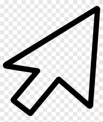 Black Mouse Cursor Icon PNG