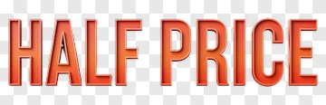 Half Price Sign PNG