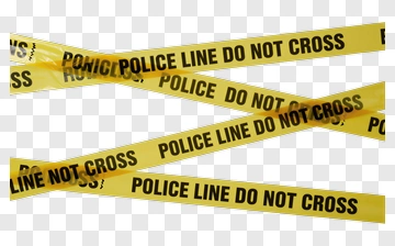 Police Line Do Not Cross Tape PNG