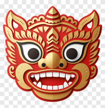 Colorful Traditional Mask PNG