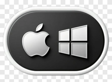 Apple And Windows Logos PNG
