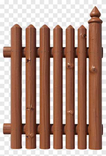 Wooden Fence Panel PNG