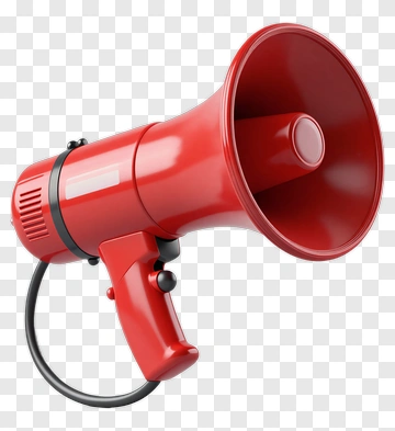 Red Megaphone PNG
