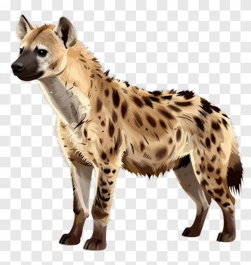 Illustration Of A Hyena PNG