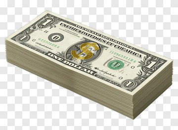 Stack Of One Dollar Bills PNG