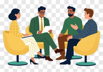 Business Team In A Meeting PNG