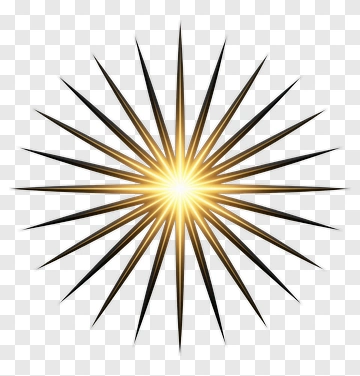 Golden Starburst PNG