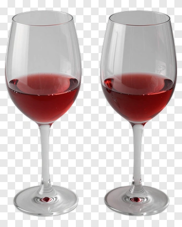 Red Wine Glasses PNG