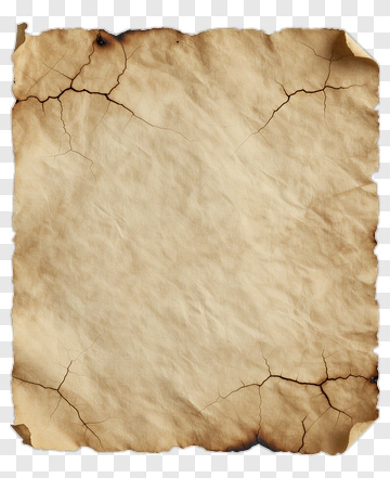 Old Cracked Parchment Paper PNG