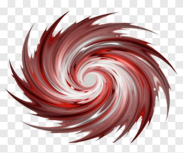 Abstract Red And White Swirl Design PNG