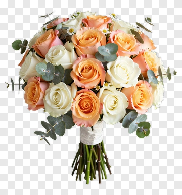 Rose Bouquet With Eucalyptus PNG