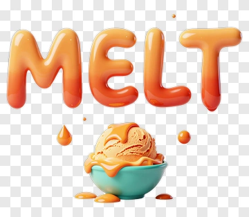 Melted Ice Cream In A Bowl PNG