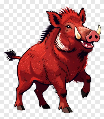 Cartoon Wild Boar PNG