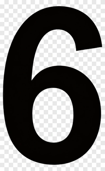 Number Six PNG