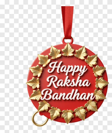 Happy Raksha Bandhan Decorative Tag PNG