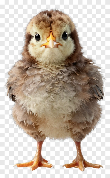 Cute Chick With Fluffy Feathers PNG