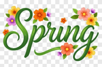 Spring Floral Design PNG