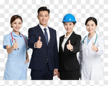 Professional Team Giving Thumbs Up PNG