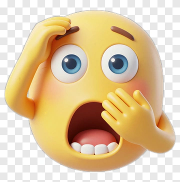 Surprised Emoji With Hand On Face PNG