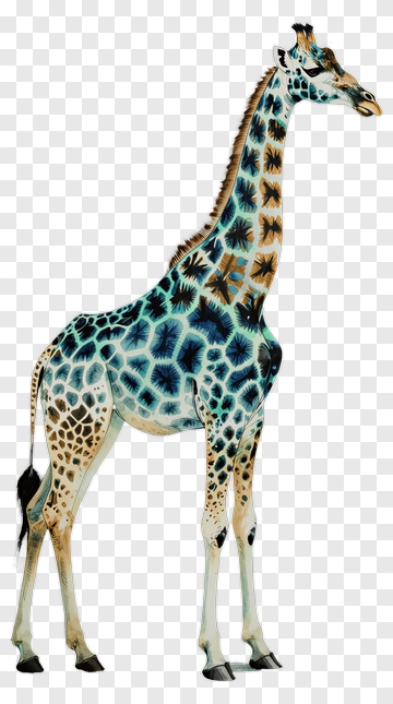 Colorful Giraffe PNG